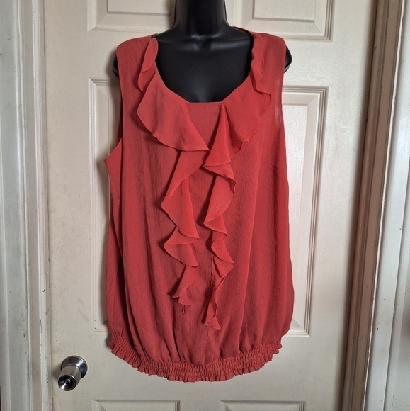 Nue options plus ruffled tank top size 2X - Picture 1 of 5